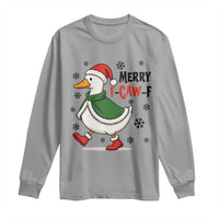 Merry F Caw F Duck Lover Long Sleeve Shirt Funny Christmas Gift - Wonder Print Shop