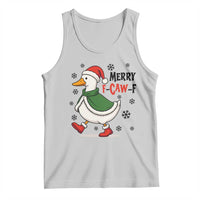 Merry F Caw F Duck Lover Tank Top Funny Christmas Gift - Wonder Print Shop