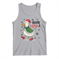 Merry F Caw F Duck Lover Tank Top Funny Christmas Gift - Wonder Print Shop