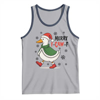 Merry F Caw F Duck Lover Tank Top Funny Christmas Gift - Wonder Print Shop