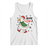 Merry F Caw F Duck Lover Tank Top Funny Christmas Gift - Wonder Print Shop