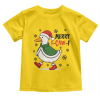 Merry F Caw F Duck Lover Toddler T Shirt Funny Christmas Gift - Wonder Print Shop