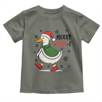 Merry F Caw F Duck Lover Toddler T Shirt Funny Christmas Gift - Wonder Print Shop