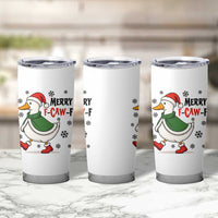 Merry F Caw F Duck Lover Tumbler Cup Funny Christmas Gift - Wonder Print Shop