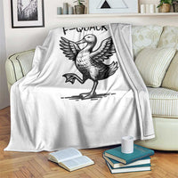 Funny F Quack F Duck Lover Sarcastic Joke Gift Throw Blanket - Wonder Print Shop