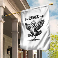 Funny F Quack F Duck Lover Sarcastic Joke Gift Garden Flag - Wonder Print Shop