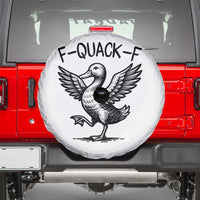 Funny F Quack F Duck Lover Sarcastic Joke Gift Spare Tire Cover - Wonder Print Shop