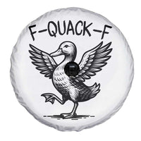 Funny F Quack F Duck Lover Sarcastic Joke Gift Spare Tire Cover - Wonder Print Shop