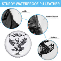 Funny F Quack F Duck Lover Sarcastic Joke Gift Spare Tire Cover - Wonder Print Shop