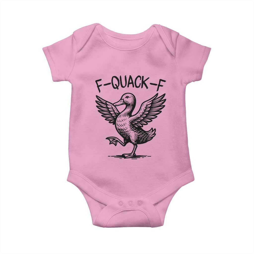 Funny F Quack F Duck Lover Sarcastic Joke Gift Baby Onesie - Wonder Print Shop