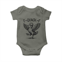 Funny F Quack F Duck Lover Sarcastic Joke Gift Baby Onesie - Wonder Print Shop