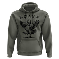 Funny F Quack F Duck Lover Sarcastic Joke Gift Hoodie - Wonder Print Shop