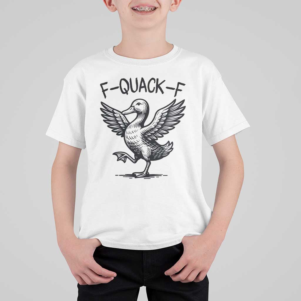Funny F Quack F Duck Lover Sarcastic Joke Gift T Shirt For Kid - Wonder Print Shop