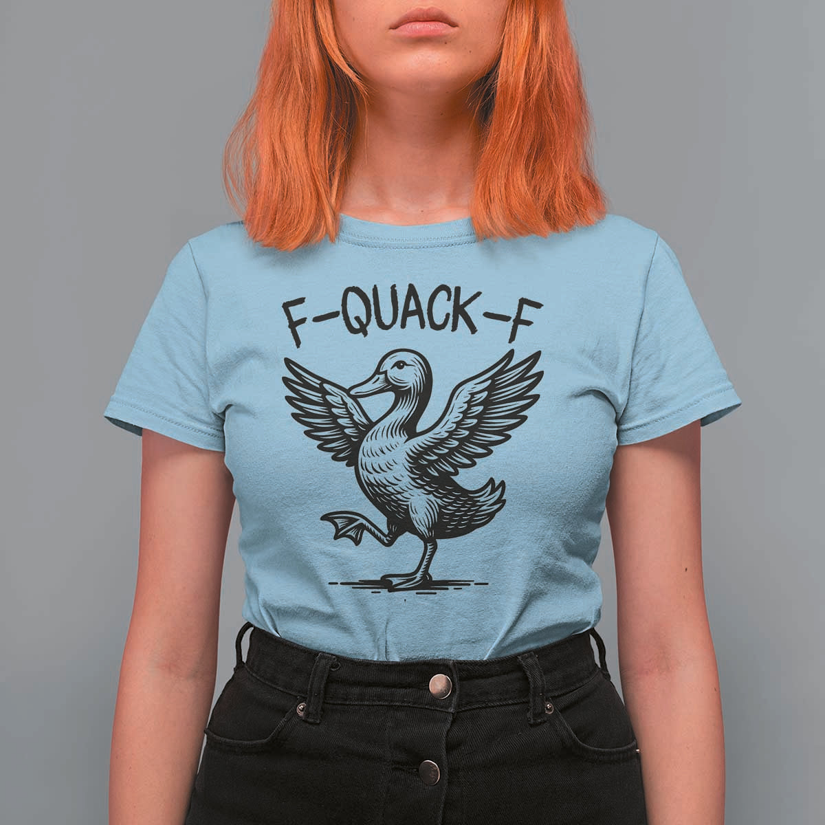 Funny F Quack F Duck Lover Sarcastic Joke Gift T Shirt For Women - Wonder Print Shop