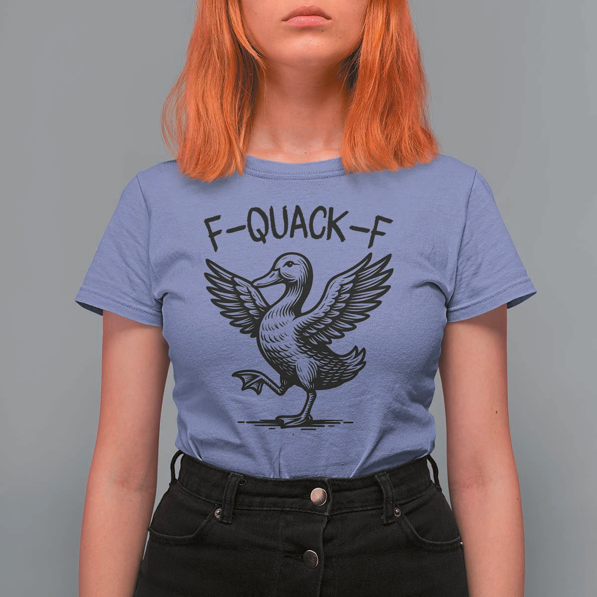 Funny F Quack F Duck Lover Sarcastic Joke Gift T Shirt For Women - Wonder Print Shop
