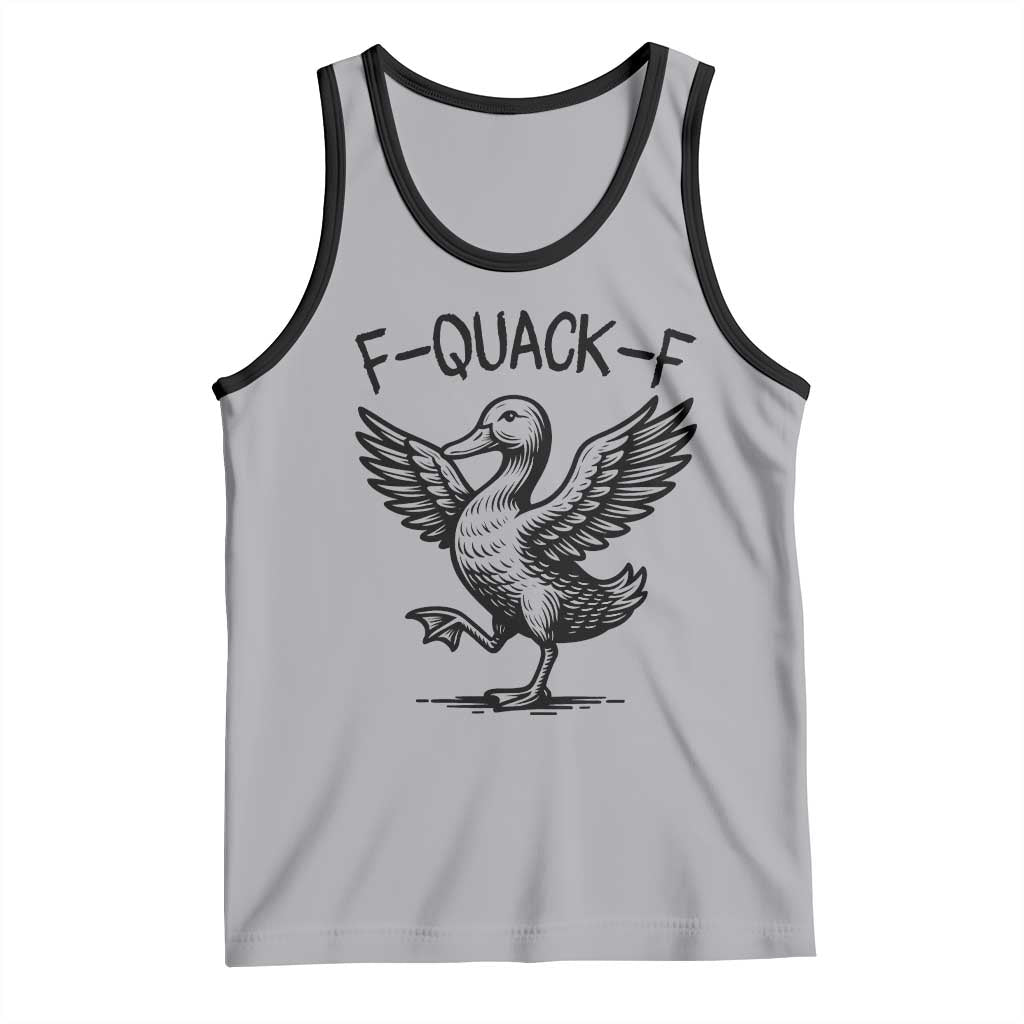 Funny F Quack F Duck Lover Sarcastic Joke Gift Tank Top - Wonder Print Shop