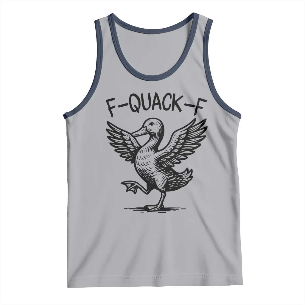 Funny F Quack F Duck Lover Sarcastic Joke Gift Tank Top - Wonder Print Shop