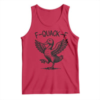 Funny F Quack F Duck Lover Sarcastic Joke Gift Tank Top - Wonder Print Shop