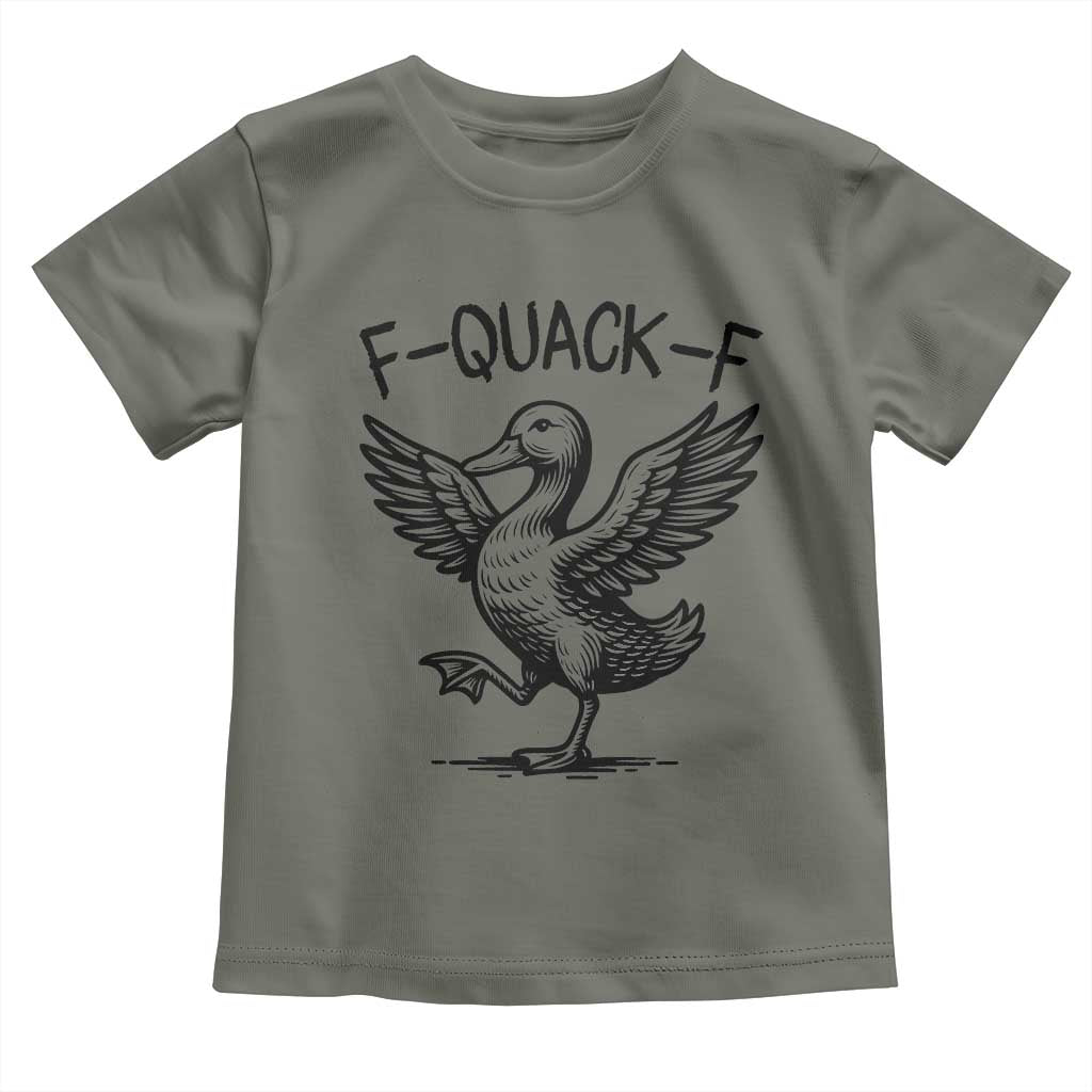 Funny F Quack F Duck Lover Sarcastic Joke Gift Toddler T Shirt - Wonder Print Shop