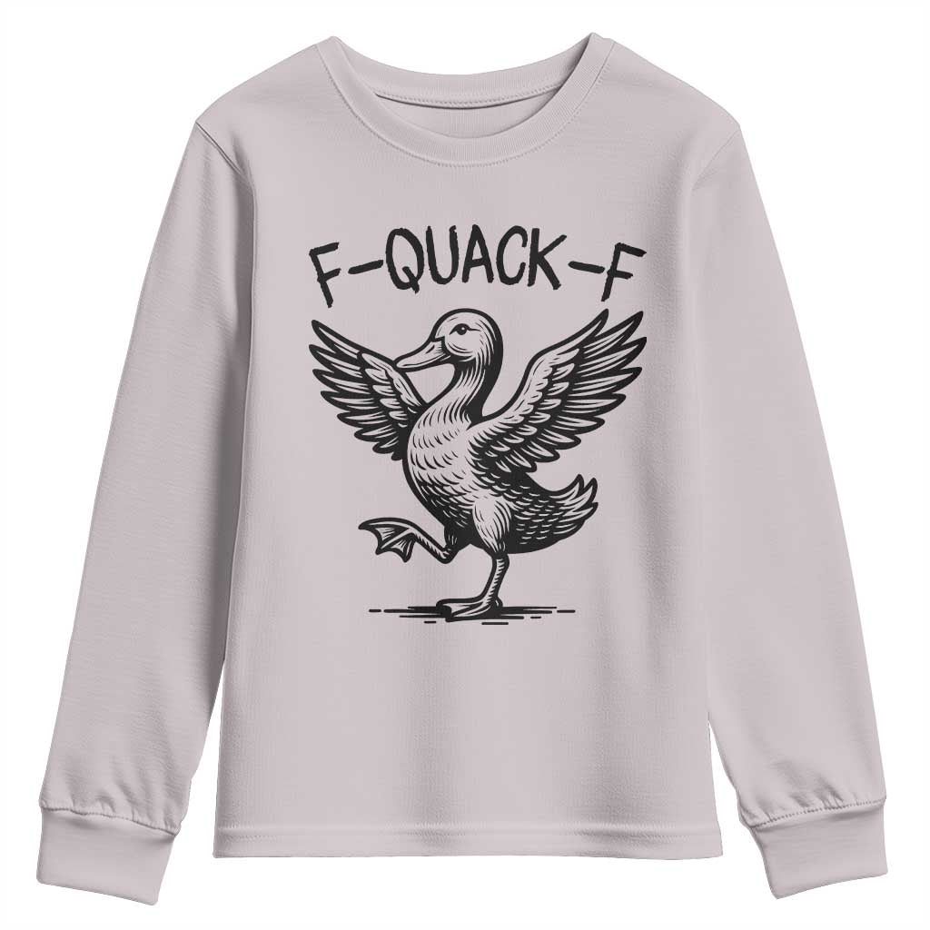 Funny F Quack F Duck Lover Sarcastic Joke Gift Youth Sweatshirt - Wonder Print Shop