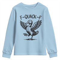 Funny F Quack F Duck Lover Sarcastic Joke Gift Youth Sweatshirt - Wonder Print Shop