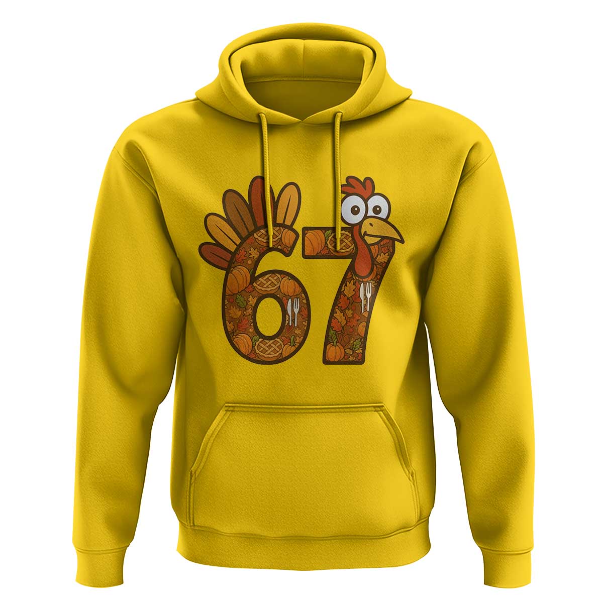 Six And Seven Meme Turkey Hoodie Funny Thanksgiving Gift - Wonder Print Shop