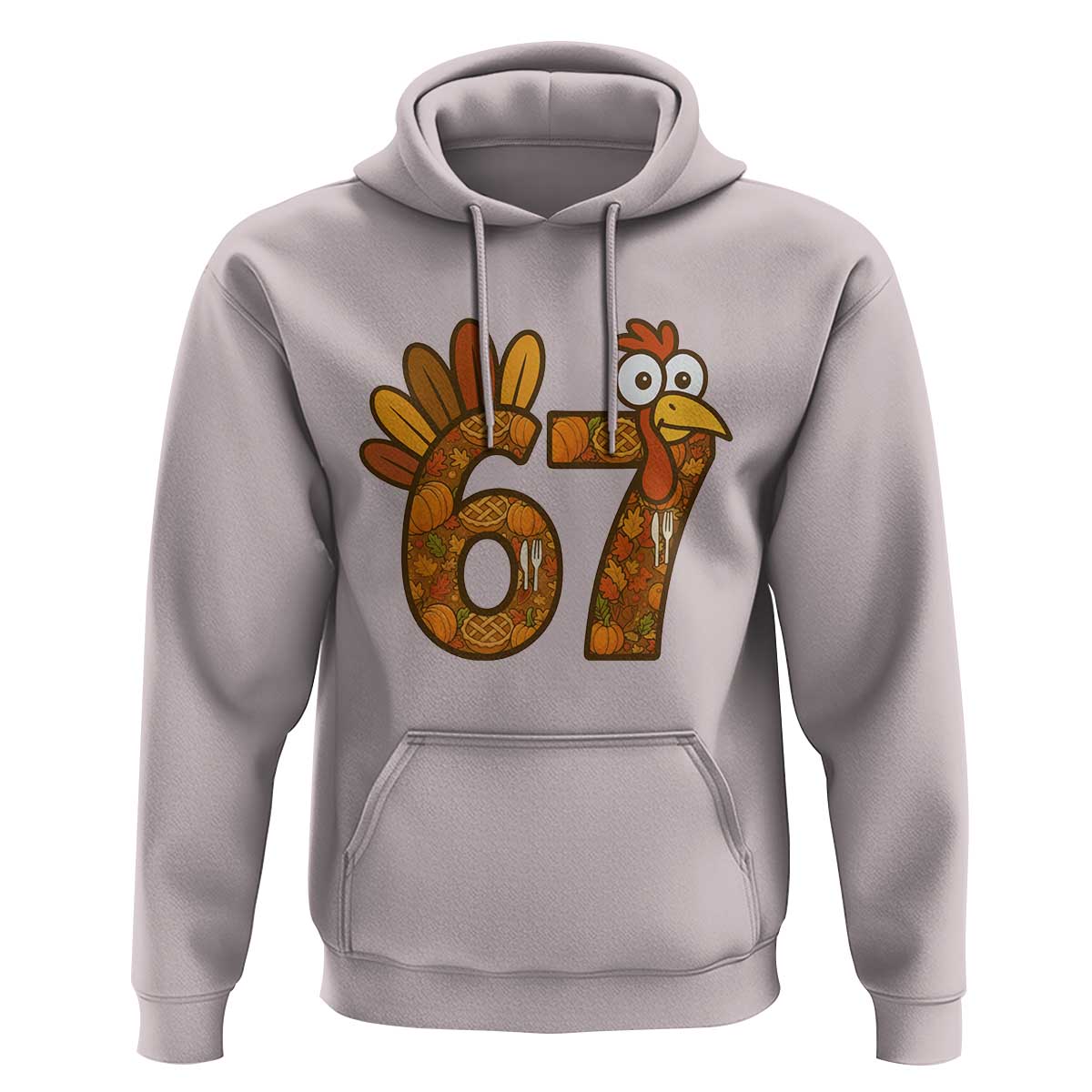 Six And Seven Meme Turkey Hoodie Funny Thanksgiving Gift - Wonder Print Shop