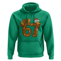 Six And Seven Meme Turkey Hoodie Funny Thanksgiving Gift - Wonder Print Shop