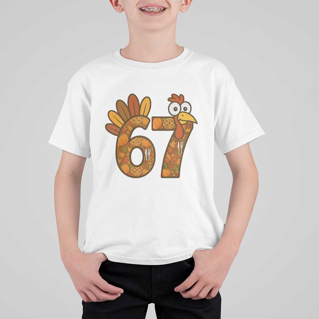 Six And Seven Meme Turkey T Shirt For Kid Funny Thanksgiving Gift - Wonder Print Shop