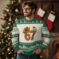 Six And Seven Meme Turkey Ugly Christmas Sweater Funny Thanksgiving Gift - Wonder Print Shop