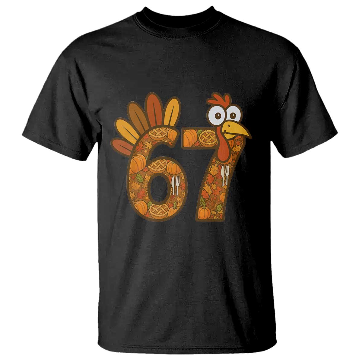 Six And Seven Meme Turkey T Shirt Funny Thanksgiving Gift - Wonder Print Shop