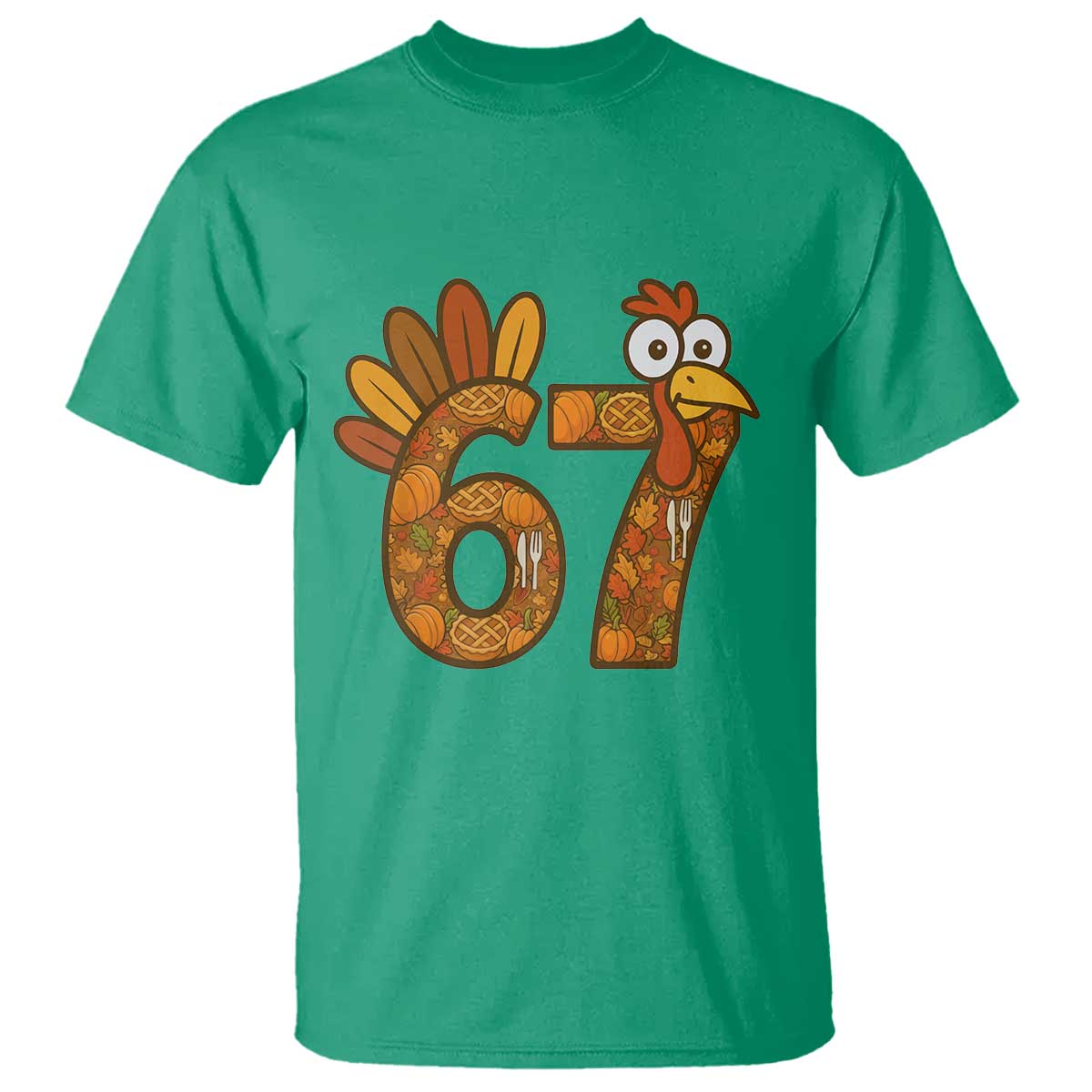 Six And Seven Meme Turkey T Shirt Funny Thanksgiving Gift - Wonder Print Shop