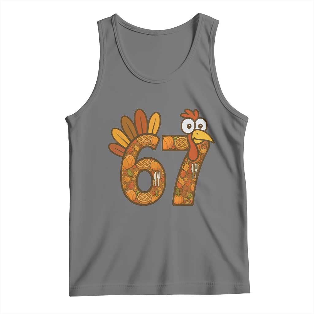 Six And Seven Meme Turkey Tank Top Funny Thanksgiving Gift - Wonder Print Shop