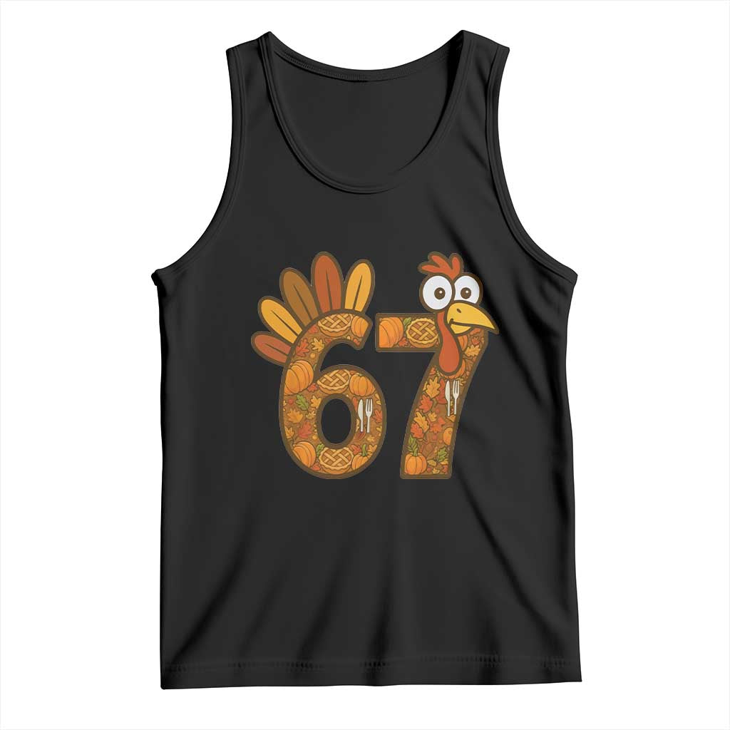 Six And Seven Meme Turkey Tank Top Funny Thanksgiving Gift - Wonder Print Shop