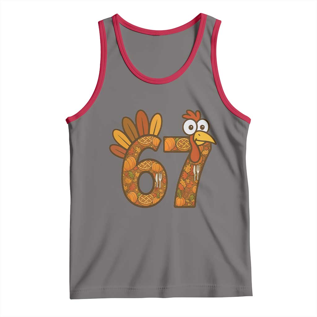 Six And Seven Meme Turkey Tank Top Funny Thanksgiving Gift - Wonder Print Shop