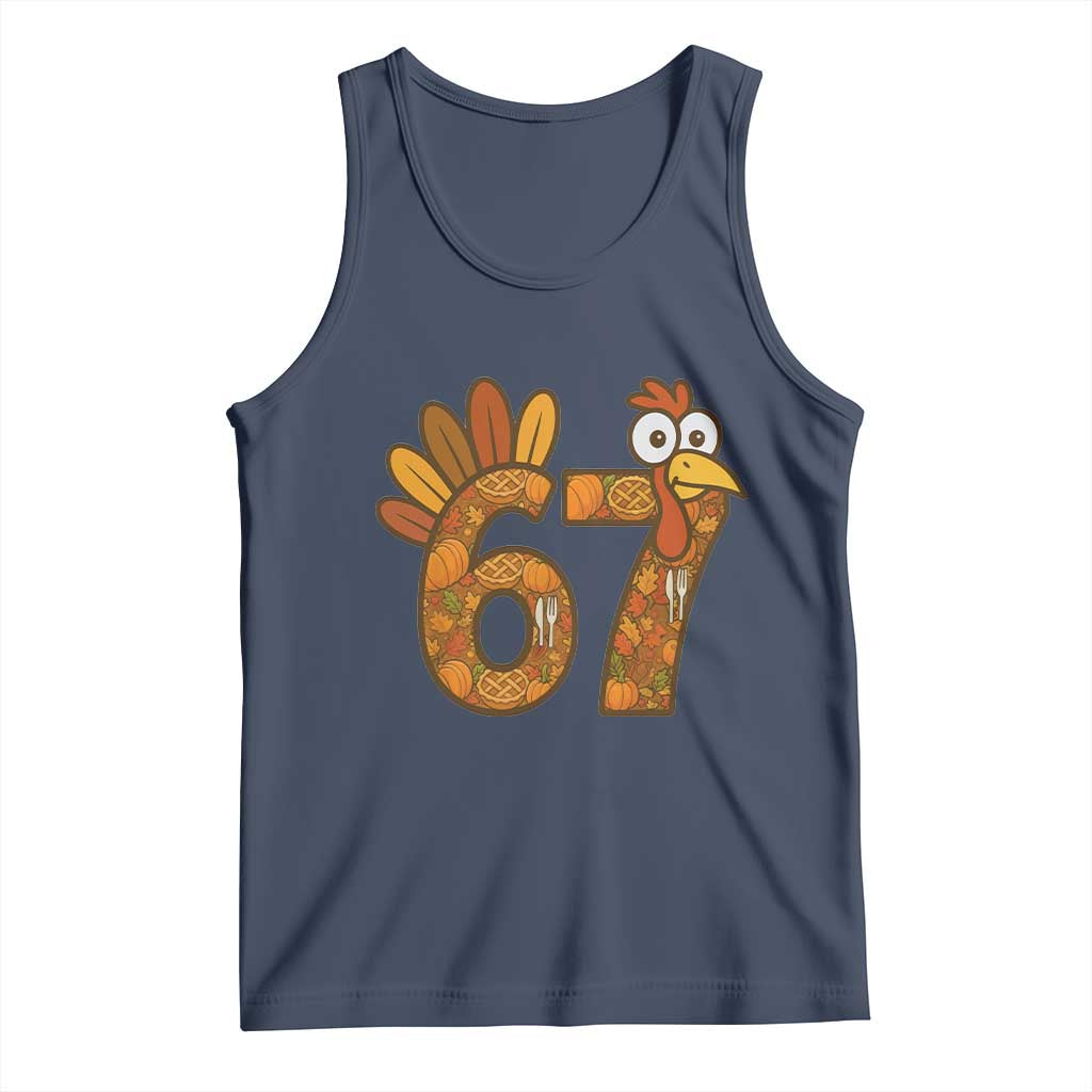 Six And Seven Meme Turkey Tank Top Funny Thanksgiving Gift - Wonder Print Shop
