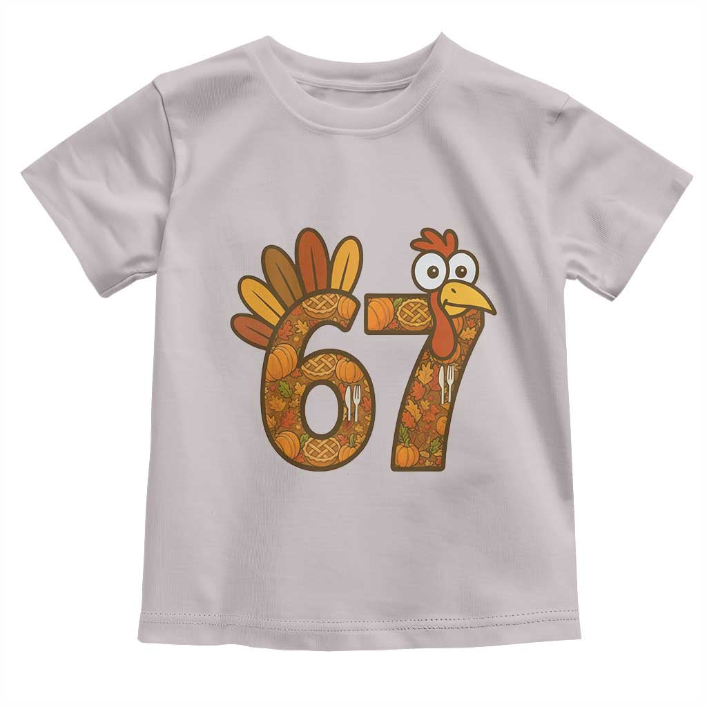 Six And Seven Meme Turkey Toddler T Shirt Funny Thanksgiving Gift - Wonder Print Shop
