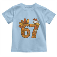 Six And Seven Meme Turkey Toddler T Shirt Funny Thanksgiving Gift - Wonder Print Shop