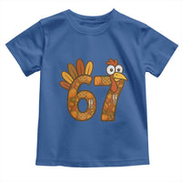 Six And Seven Meme Turkey Toddler T Shirt Funny Thanksgiving Gift - Wonder Print Shop