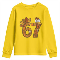 Six And Seven Meme Turkey Youth Sweatshirt Funny Thanksgiving Gift - Wonder Print Shop