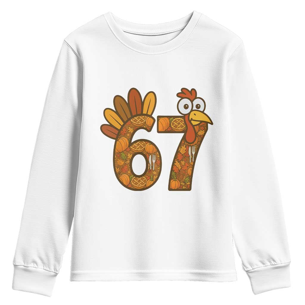 Six And Seven Meme Turkey Youth Sweatshirt Funny Thanksgiving Gift - Wonder Print Shop