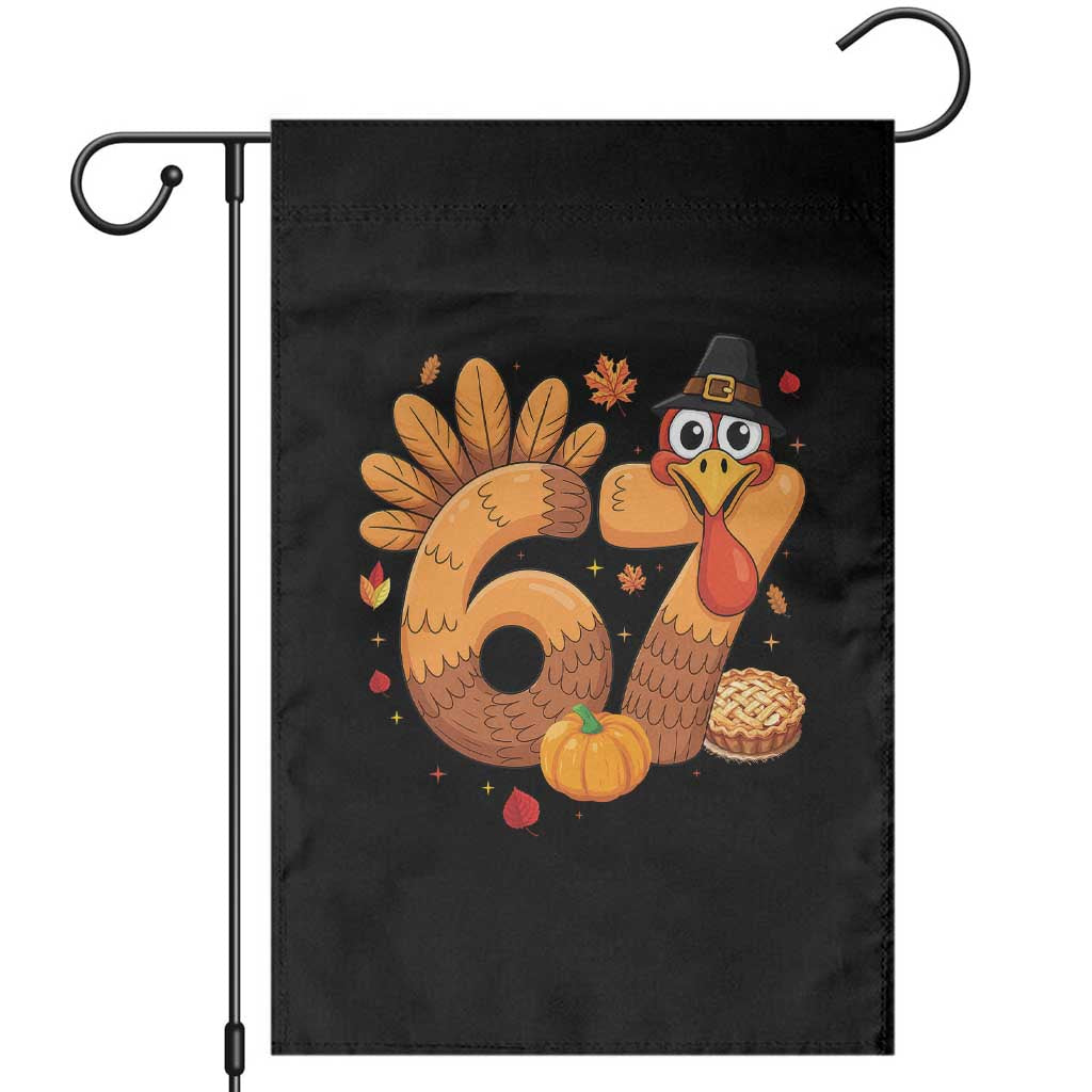 Funny Turkey Six And Seven Meme Garden Flag Thanksgiving Gift - Wonder Print Shop