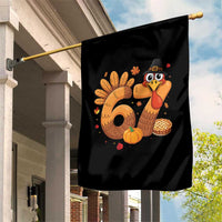 Funny Turkey Six And Seven Meme Garden Flag Thanksgiving Gift - Wonder Print Shop