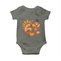 Funny Turkey Six And Seven Meme Baby Onesie Thanksgiving Gift - Wonder Print Shop