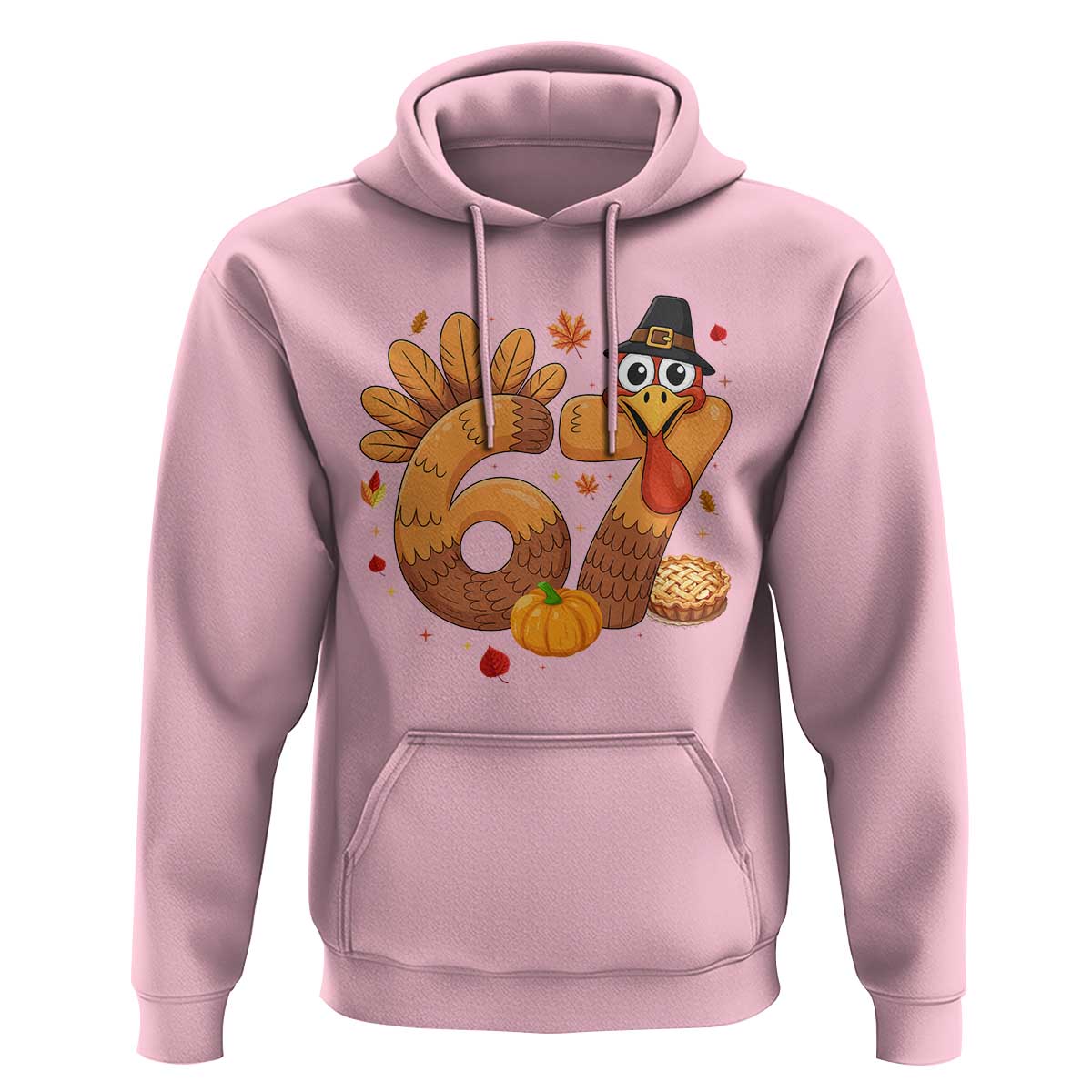 Funny Turkey Six And Seven Meme Hoodie Thanksgiving Gift - Wonder Print Shop