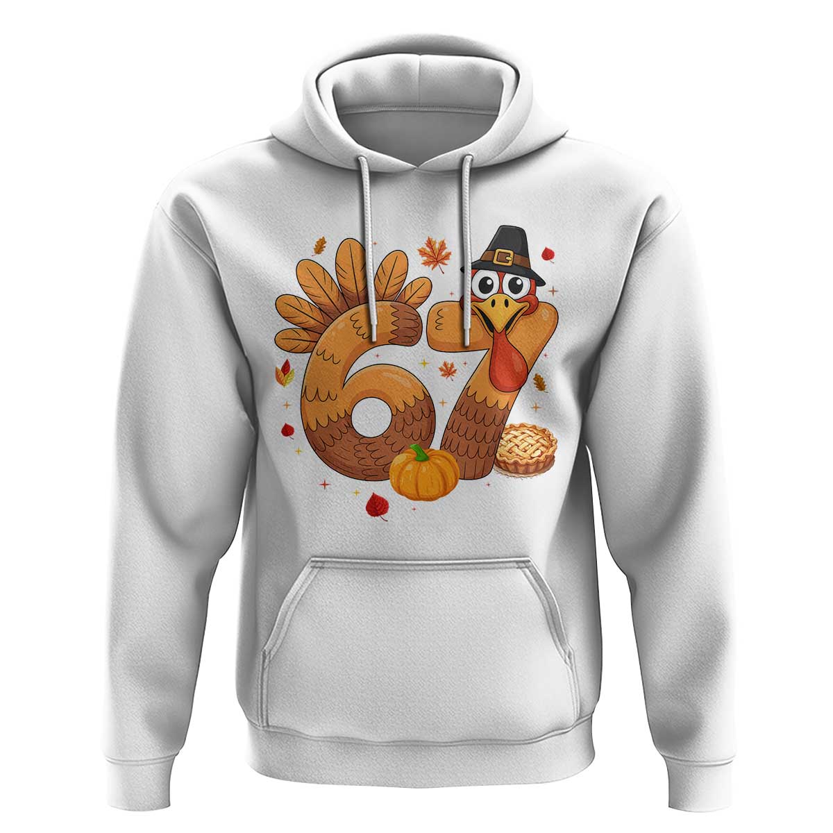 Funny Turkey Six And Seven Meme Hoodie Thanksgiving Gift - Wonder Print Shop