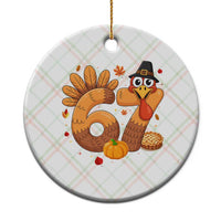 Funny Turkey Six And Seven Meme Ceramic Ornament Thanksgiving Gift - Wonder Print Shop