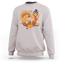 Funny Turkey Six And Seven Meme Sweatshirt Thanksgiving Gift - Wonder Print Shop