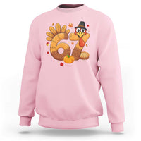 Funny Turkey Six And Seven Meme Sweatshirt Thanksgiving Gift - Wonder Print Shop