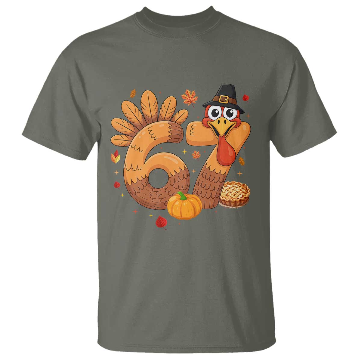 Funny Turkey Six And Seven Meme T Shirt Thanksgiving Gift - Wonder Print Shop